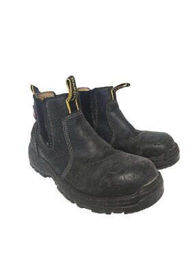 Dakota Men's 6" Pull-On Aluminum Toe Safety Work Boots 6101 Black Size 8M